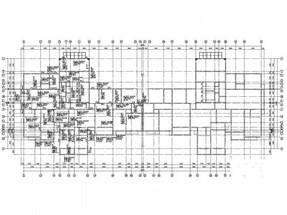 23层剪力墙住宅楼结构CAD施工图纸（筏形基础,桩基础）(现浇钢筋混凝土) - 4