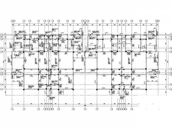 6层框架剪力墙住宅楼结构CAD施工图纸（筏型基础）(板配筋图) - 5