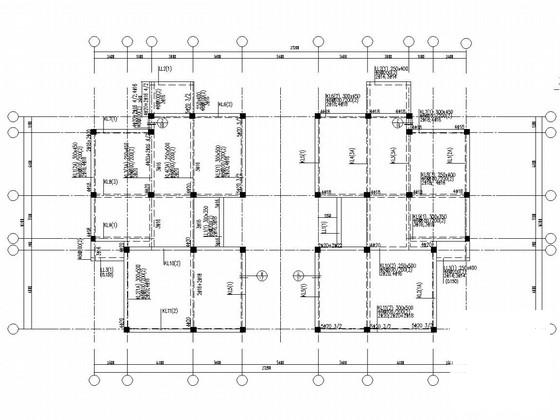 3层框架结构住宅楼结构CAD施工图纸（坡屋面） - 2