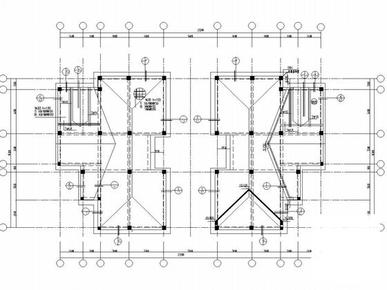 3层框架结构住宅楼结构CAD施工图纸（坡屋面） - 5