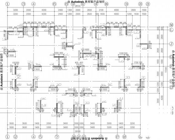 带半储藏室12层住宅楼剪力墙结构CAD施工图纸 - 3