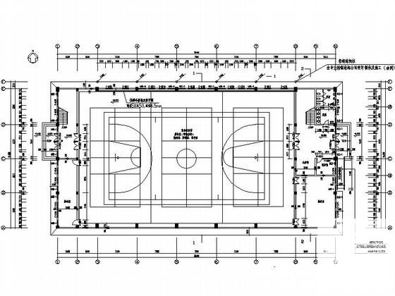 小学风雨操场建筑施工CAD图纸(卫生间详图) - 3