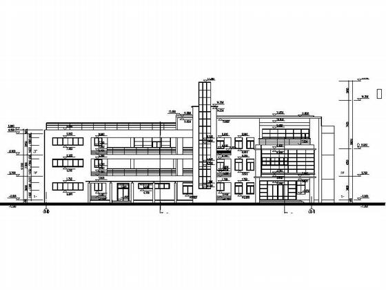 3层现代风格幼儿园建筑设计CAD施工图纸 - 4