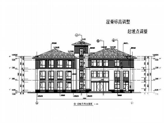 3层框架结构坡屋顶市级幼儿园改建CAD施工图纸 - 5