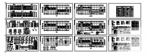 4层大学教学楼建筑CAD施工图纸(钢筋混凝土结构) - 4