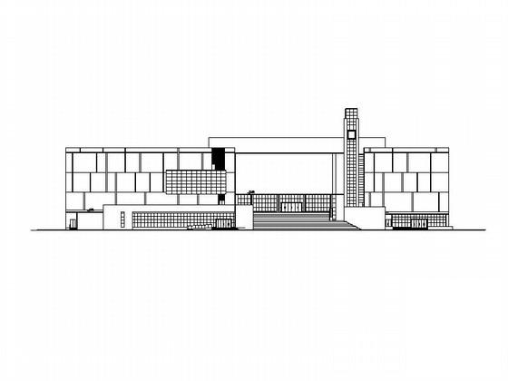 重点大学4层教学楼示范楼建筑施工CAD图纸(钢筋混凝土结构) - 1