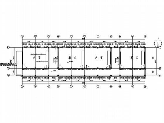 3层现代初级中学教学楼建筑施工CAD图纸(钢筋混凝土结构) - 3