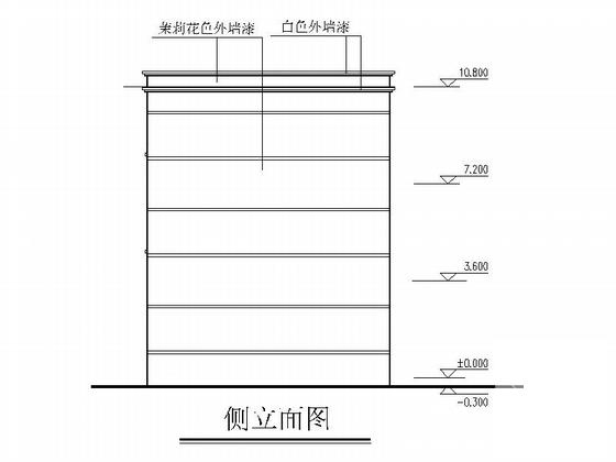 3层现代初级中学教学楼建筑施工CAD图纸(钢筋混凝土结构) - 5