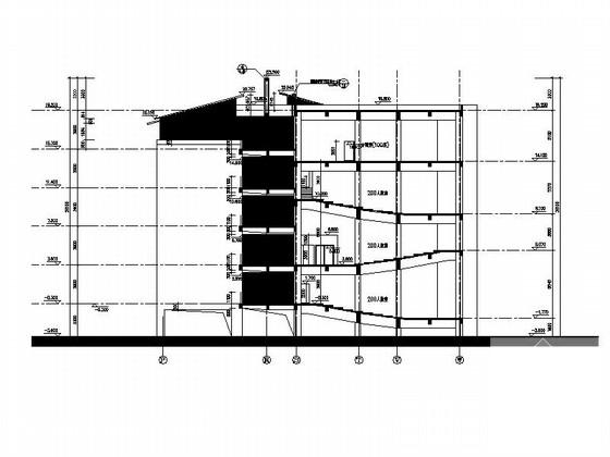 5层大学学院楼建筑CAD施工图纸 - 2