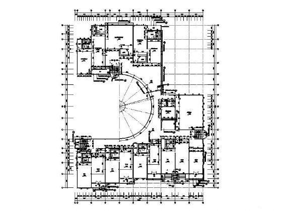 4层12班幼儿园建筑施工CAD图纸(非机动车停车位) - 5