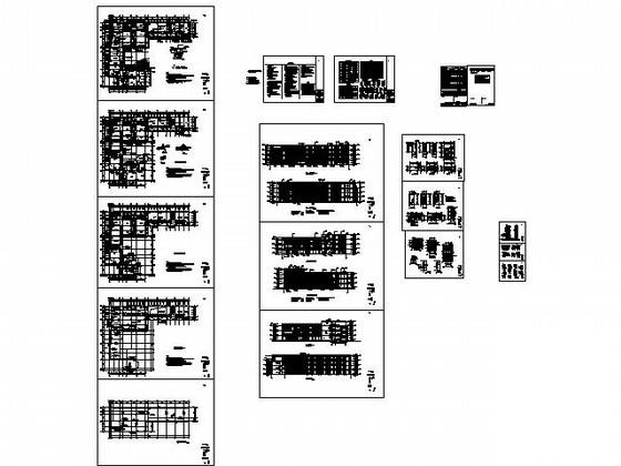 4层十二班幼儿园建筑施工CAD图纸 - 4