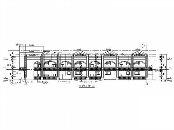 两层面砖外墙幼儿园建筑CAD施工图纸 - 5