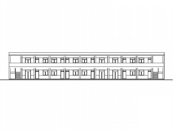 2层现代简洁6张建筑面积：1602平米中学实验楼及宿舍楼建筑施工CAD图纸(钢筋混凝土结构) - 1