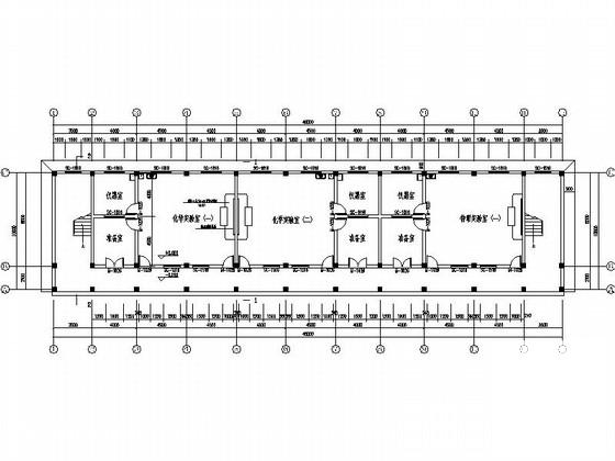 2层现代简洁6张建筑面积：1602平米中学实验楼及宿舍楼建筑施工CAD图纸(钢筋混凝土结构) - 3