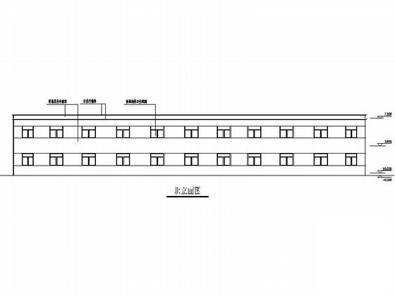 2层现代简洁6张建筑面积：1602平米中学实验楼及宿舍楼建筑施工CAD图纸(钢筋混凝土结构) - 4