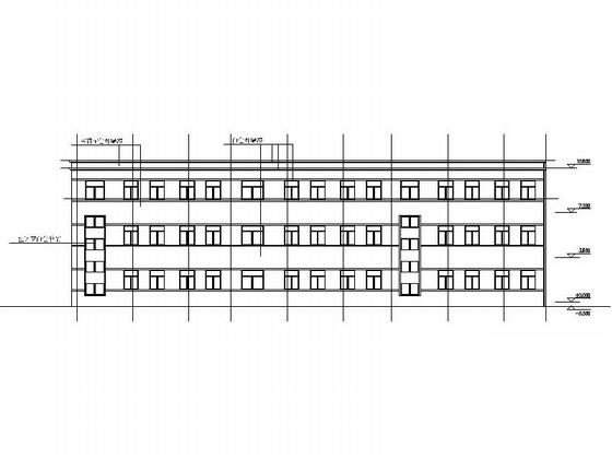 多层简洁初级中学教学楼及宿舍建筑施工CAD图纸 - 4