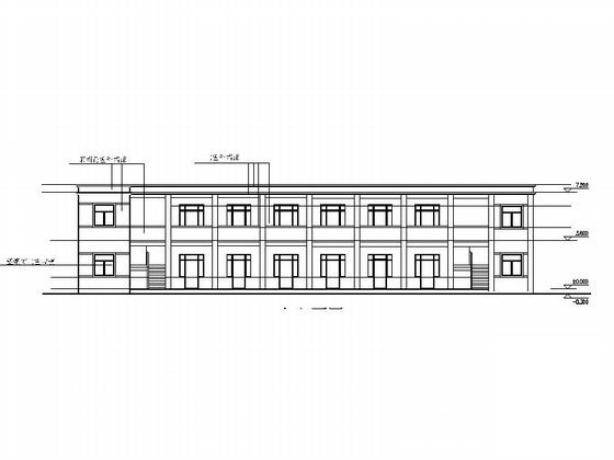 多层简洁初级中学教学楼及宿舍建筑施工CAD图纸 - 5