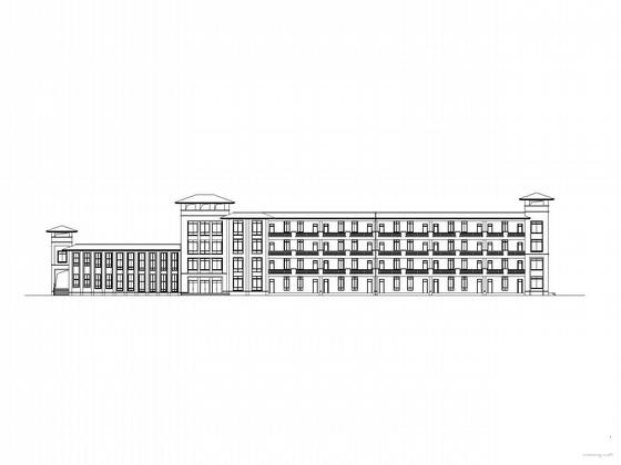 学院4层教学楼建筑施工CAD图纸(卫生间大样) - 1