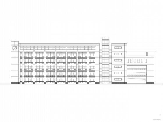 6层校区实验楼建筑施工CAD图纸(卫生间详图) - 1