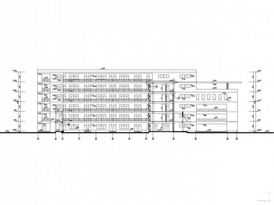 6层校区实验楼建筑施工CAD图纸(卫生间详图) - 2
