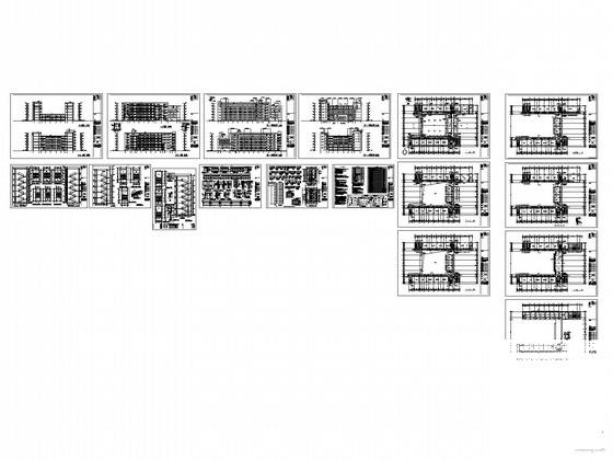 6层校区实验楼建筑施工CAD图纸(卫生间详图) - 4