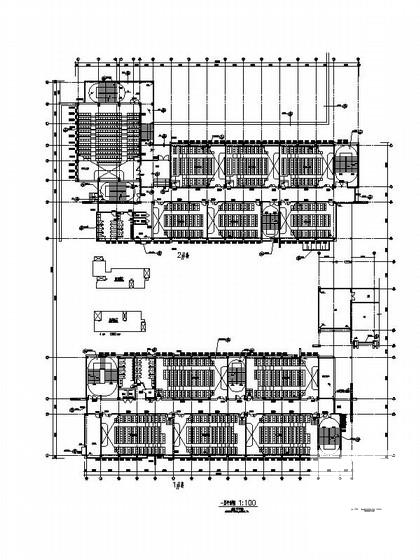 高层玻璃幕墙式大学公共教学楼建筑施工CAD图纸 - 3