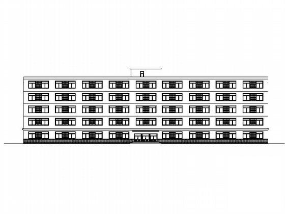 5层现代大学学生公寓建筑施工CAD图纸(钢筋混凝土) - 1