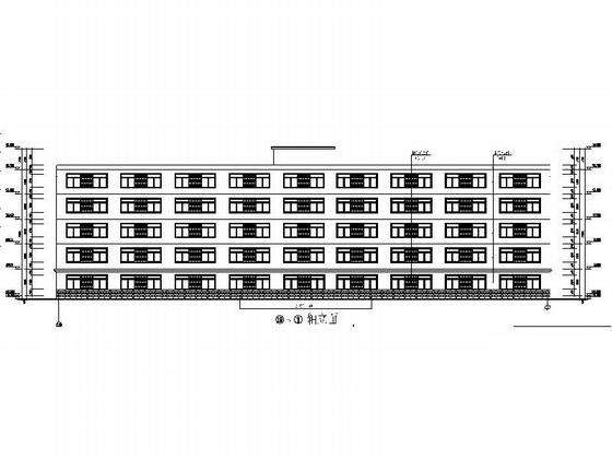 5层现代大学学生公寓建筑施工CAD图纸(钢筋混凝土) - 4