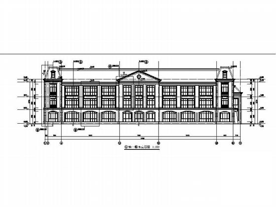 3层15班法式贵族幼儿园建筑施工CAD图纸 - 4