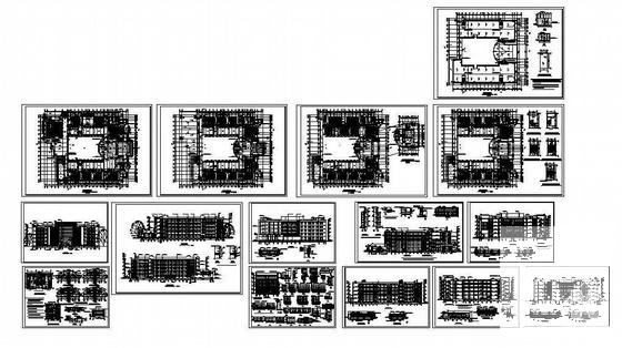 5层教学楼建筑CAD施工图纸 - 4