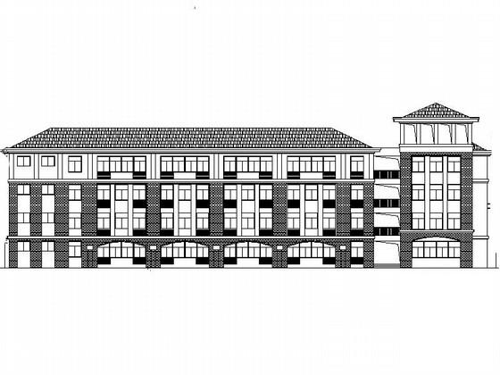 市级多层小学整套规划设计施工图（教学楼、风雨操场等2015年CAD图纸） - 1