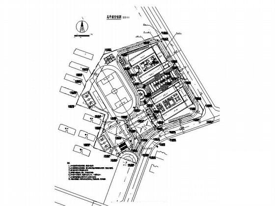 市级多层小学整套规划设计施工图（教学楼、风雨操场等2015年CAD图纸） - 3