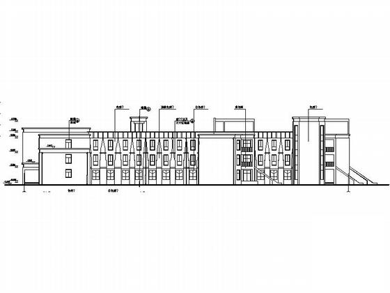 3层现代风格市级幼儿园教学楼设计CAD施工图纸 - 4