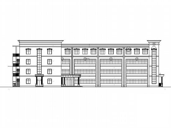 现代风格市级重点中学教学楼建筑设计CAD施工图纸 - 1