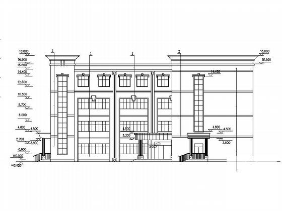 现代风格市级重点中学教学楼建筑设计CAD施工图纸 - 5