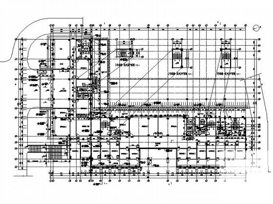 知名大学院系高层办公楼建筑施工CAD图纸(平面图) - 3