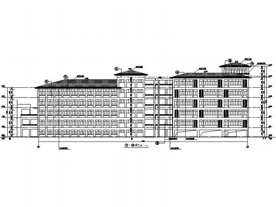 6层现代风格中学教学楼建筑施工CAD图纸 - 4