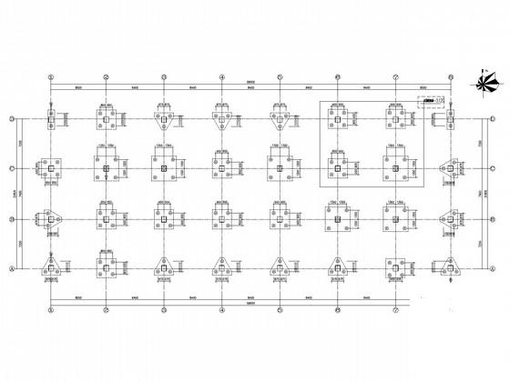 产业化基地4层框架厂房结构CAD施工图纸 - 2