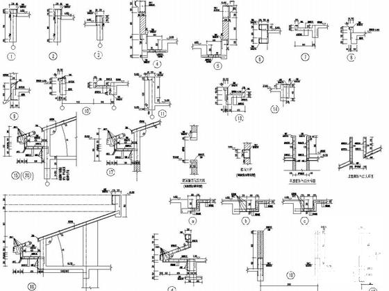 14层框架剪力墙结构住宅楼结构CAD施工图纸（裙房框架） - 5