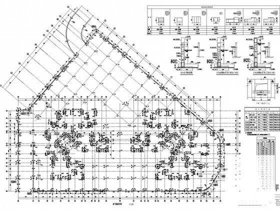 24层剪力墙住宅楼结构CAD施工图纸(桩基础)(地下室顶板) - 2