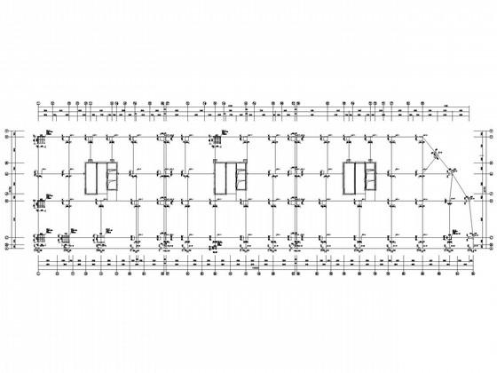 平屋顶22层商住楼框剪结构CAD施工图纸(平面布置图) - 4