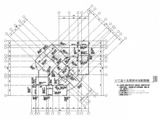 17层剪力墙结构时代广场住宅楼结构CAD施工图纸 - 3