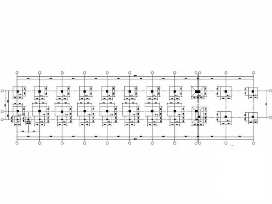 6层框架结构办公楼结构CAD施工图纸（独立基础） - 1