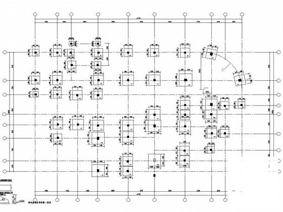 3层框架结构小学教学楼结构CAD施工图纸 - 1