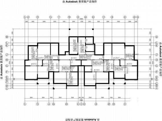 地下2层地上18层剪力墙住宅楼结构CAD施工图纸 - 1
