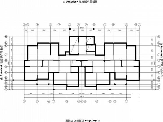地下2层地上18层剪力墙住宅楼结构CAD施工图纸 - 3