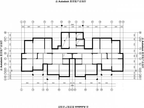 地下2层地上18层剪力墙住宅楼结构CAD施工图纸 - 4