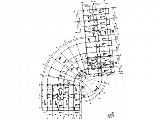 11层独立基础框架办公楼结构CAD施工图纸 - 1