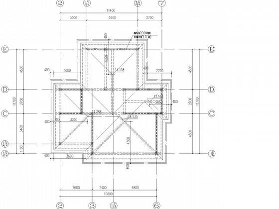 4层砖混局部框架住宅楼结构CAD施工图纸 - 4