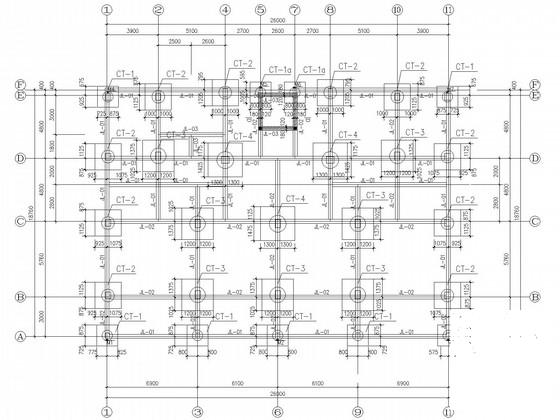 新农村街道办事处综合楼结构CAD施工图纸 - 2